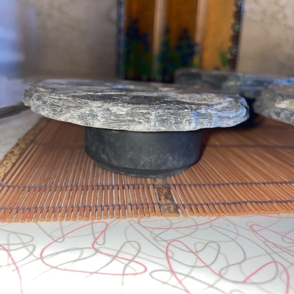 4 Ikebana Flower Frog Slate Stone - Picture 4 of 6